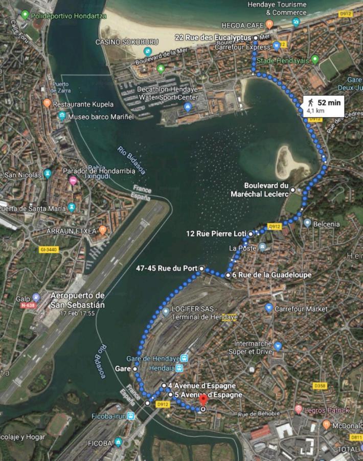 Port Bidassoa - T2 Coquet, Parking, Lit Xxl, Wifi, Pres De La Gare Hendaye Ngoại thất bức ảnh